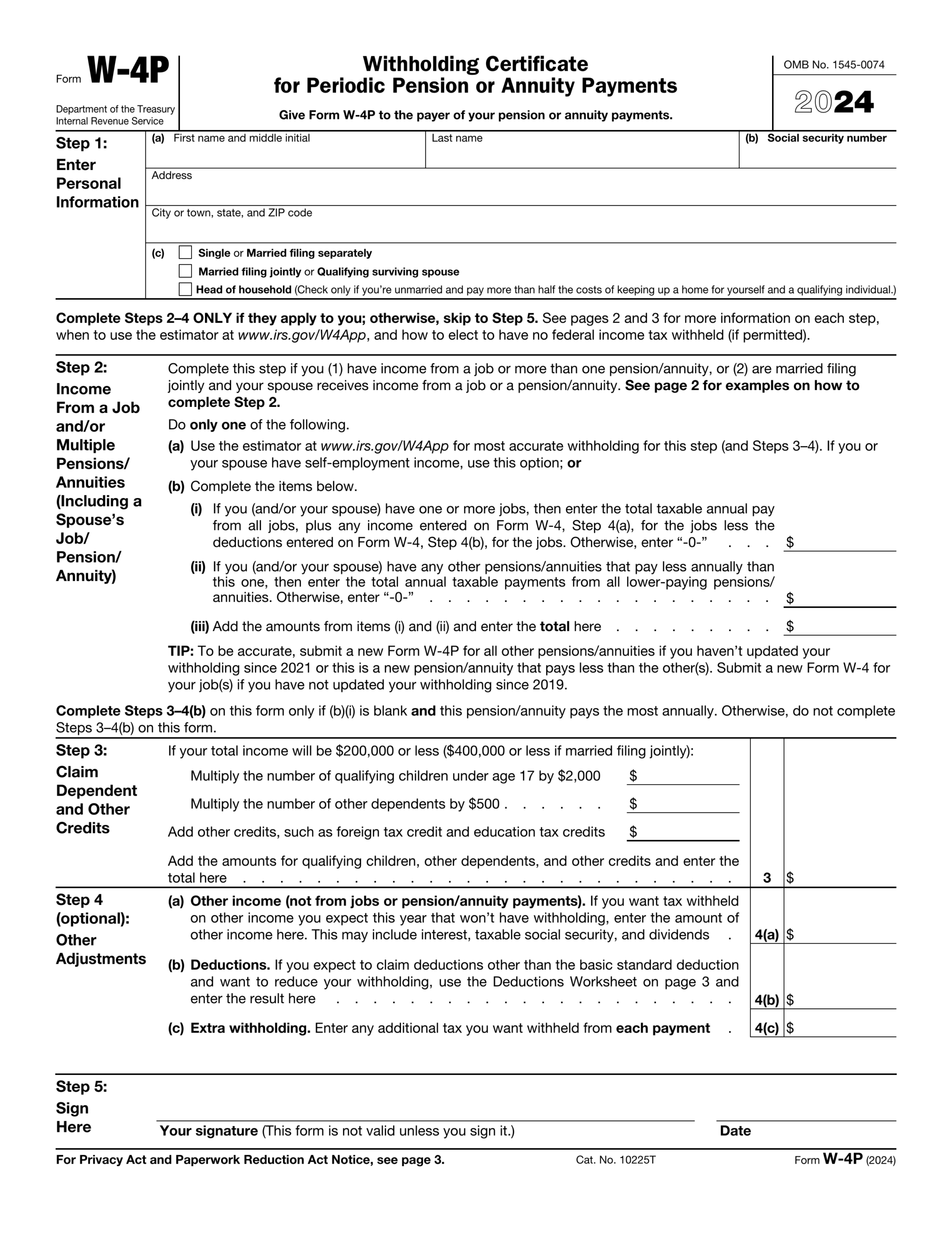 2024 social security worksheet pdf