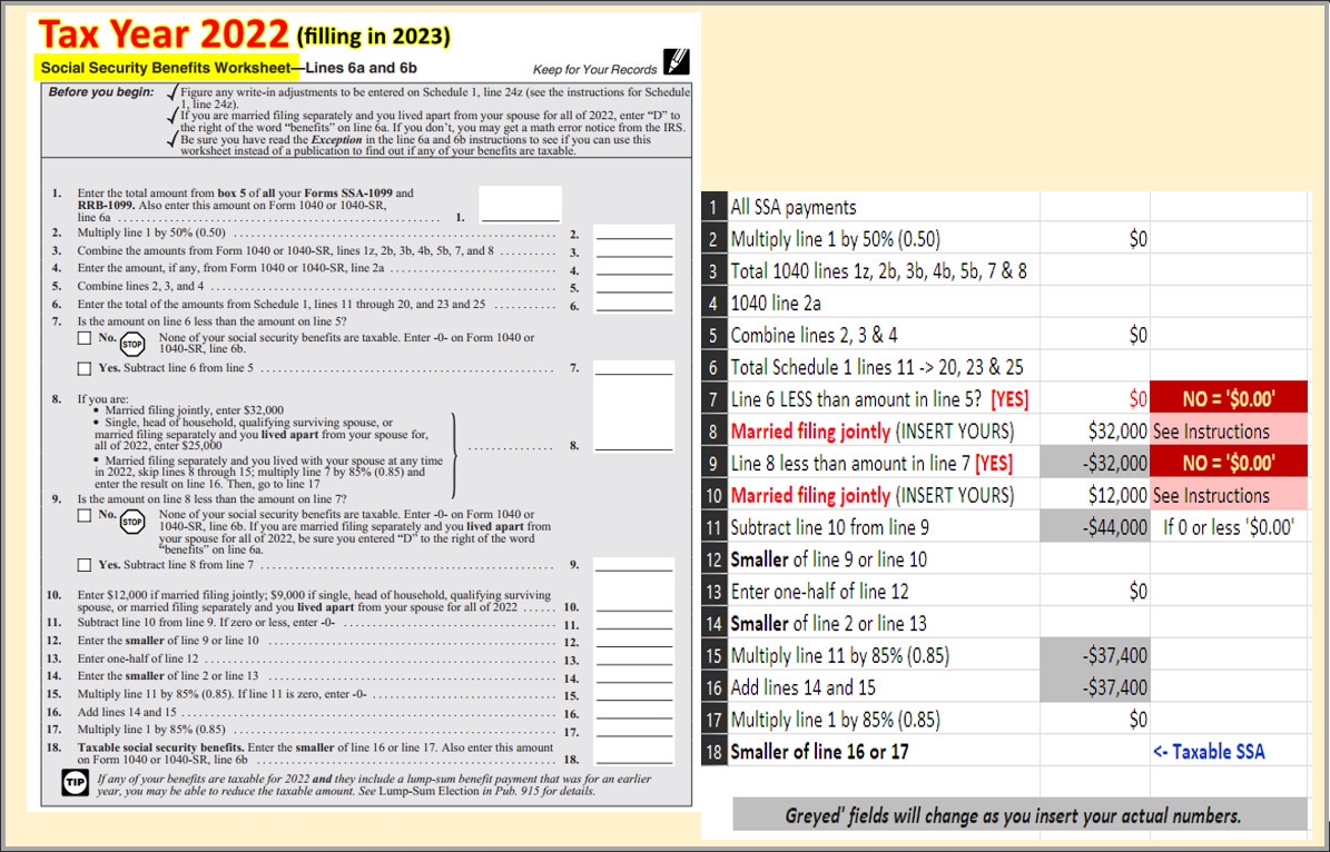 taxable social security worksheet 2024 printable pdf download taxable social security worksheet 2024 printable pdf download
